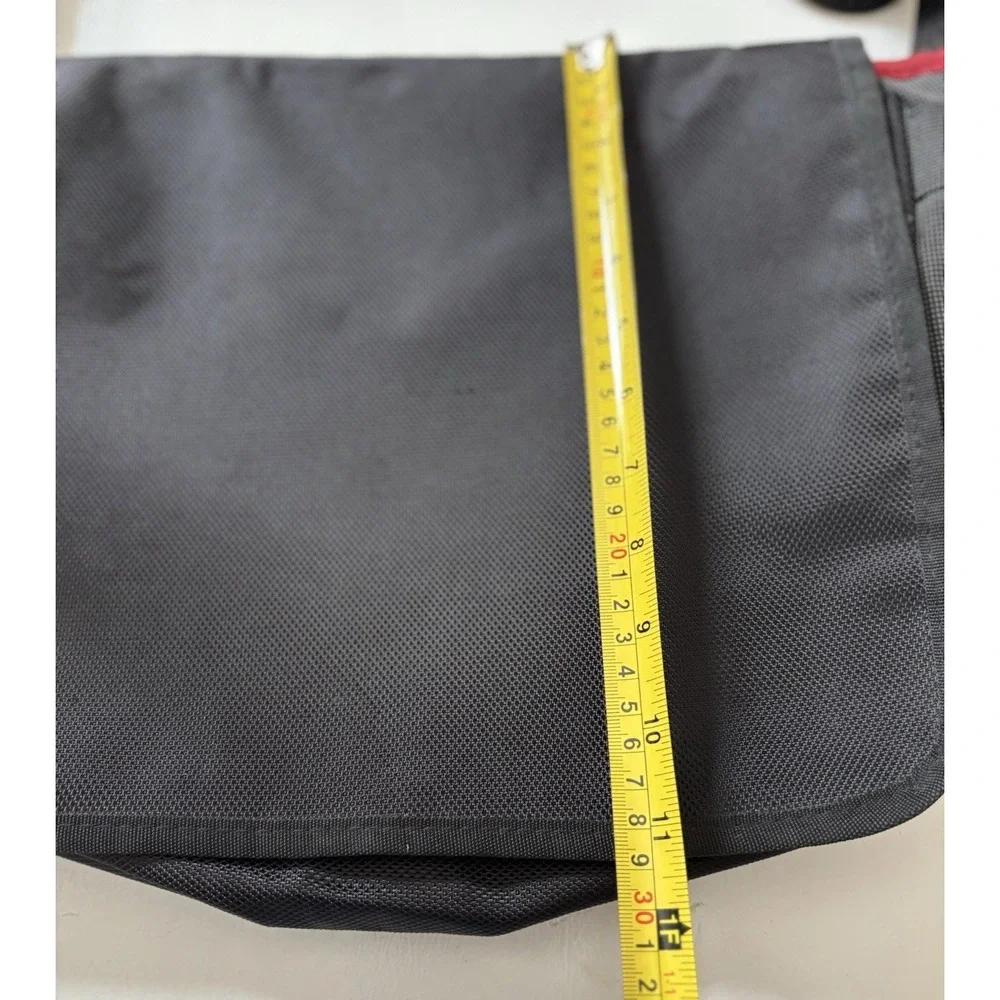 Vintage MTV Messenger Bag Black Gray Red Logo Adjustable Strap Promotional Logo